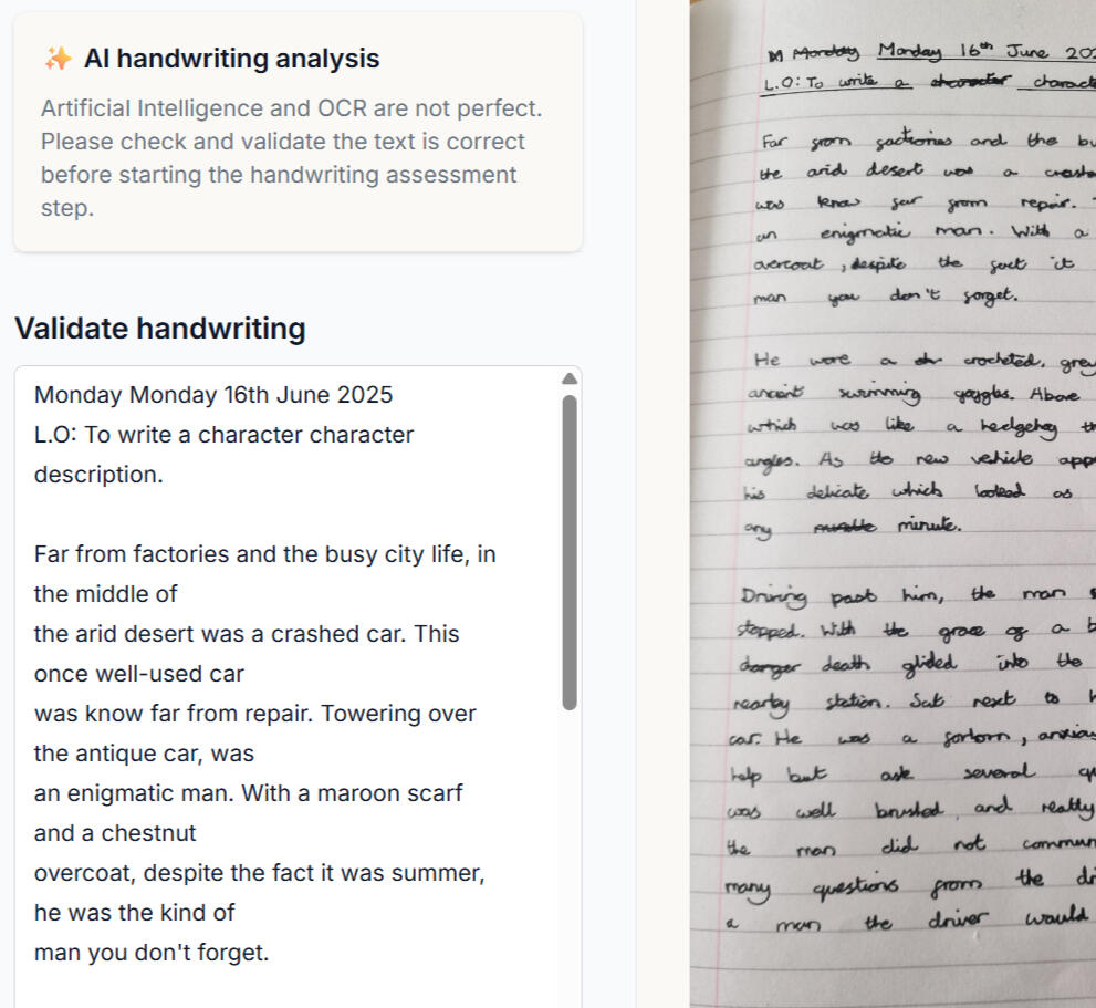 Upload your writing sample